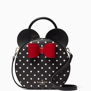 disney x kate spade new york minnie mouse crossbody bag polka dot handbag new